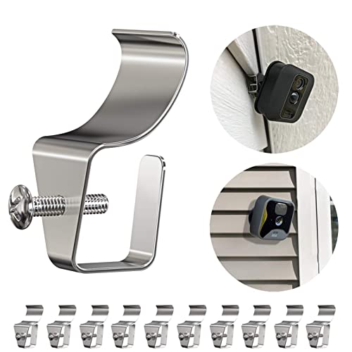 12 Pack Vinyl Siding Hooks for Blink Outdoor Camera, Siding Clips Set of 12 | No Drilling, Stainless...