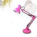 Produktbild Alle metallklappbaren LED-Tischlampen, amerikanische C-Typ Clamp Arbeitsschreibtischlicht Augenschutz Lernen langen Arm Schreibtischlicht Teleskopfeder Tischlampe (Color : Pink)