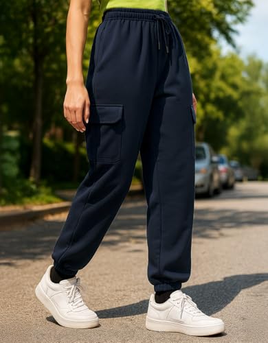Image of JUNEBERRY 100% Pure Cotton Regular Fit Mid Rise Cargos with Pocket for Women & Girls