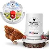 Poultry Pro Chicken Waterer for 5 Gallon Bucket - Hands-Free Gravity Fed Water for Chicken, Ducks & Small Birds, DIY Poultry Waterer, Chick Feeder, Fits Standard 5 Gallon Buckets (Bucket Not Included)
