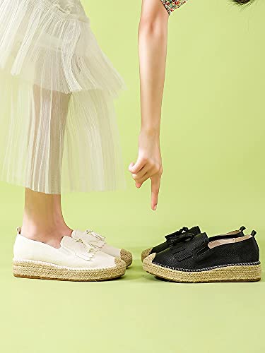 2021 Nieuwe vrouw Flats Schoenen Klassieke Nation Tradition Borduur Hennep Schoenen Katoenen Stro Visser Espadrilles… - Image 4