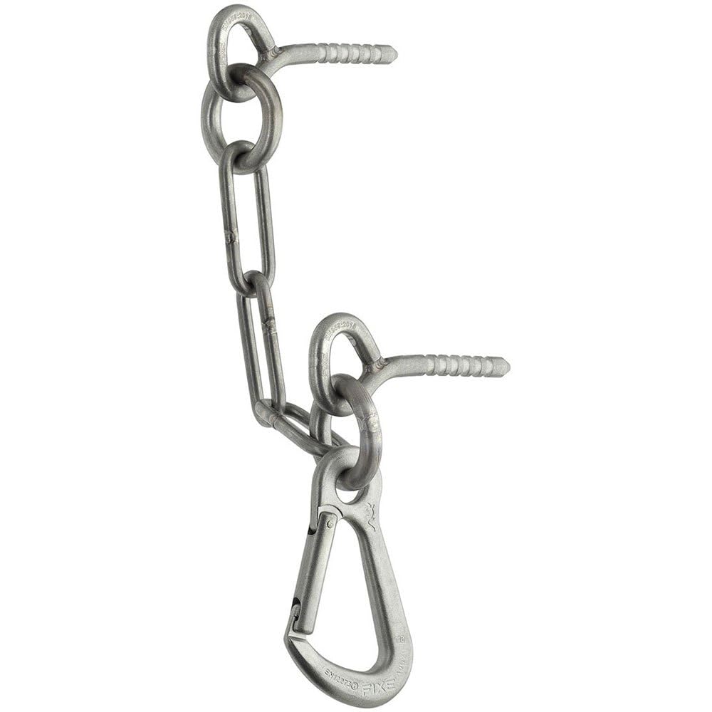 FIXE - Reunión de Escalada Tip D DRACO 316L M12 - Reunión Acero Inoxidable - Dos puntos de Fijación con Tensor - Punto de Anclaje Draco