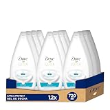 Dove Duschgel für trockene Haut Pflege und Schutz Flasche, 12 x 720 ml