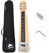 Ranch Guitalele 28-Inch 6-String Acoustic Travel Guitar & Ukulele Hybrid Kit With Gig Bag, Tuner & Strap