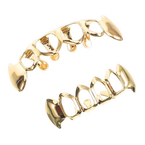 Holibanna Juego De Brackets para con Reborde para Boca Rejas Decorativas Chapadas En Oro
