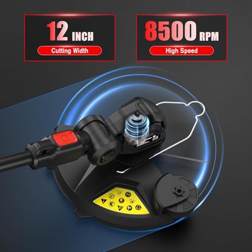 Image of 3-in-1 Cordless Weed Wacker Compatible with Milwaukee M18 18V Battery