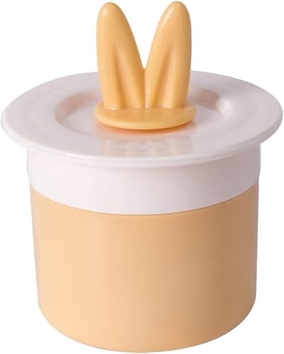 洗顔泡立て器 手動 洗顔用 泡立て器 かおあらい あわだ 可愛い ウサギ耳 用 フォーム ネット フォーム ポータブル シャワー・風呂・顔・シャンプー (イエロー)