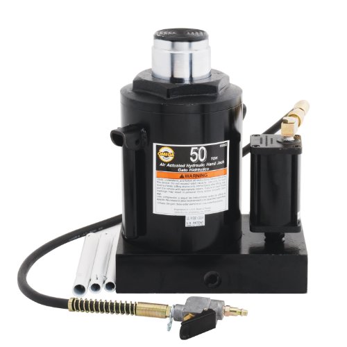 Omega 18502 Black Hydraulic Air Actuated Bottle Jack - 50 Ton Capacity #TOP1
