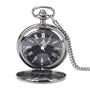 Pocket Watch for Men, Vintage Men Pocket Watch with Chain Analogue Pocket Pocket Watch Chain Classical Quartz Analog Alloy Pocket Watch Necklace Pendant Pocket Watches for Men
