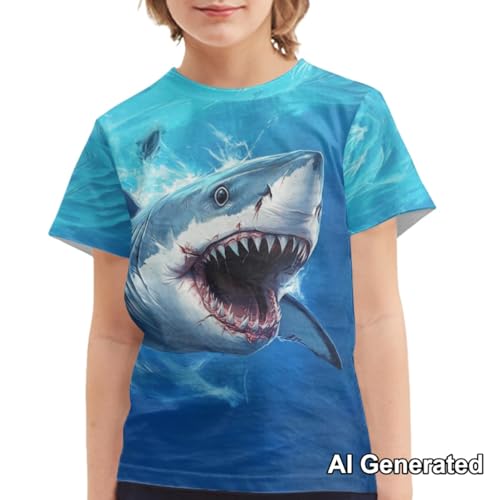 Image of Xhuibop Kids T Shirts for Boys Size 3-16 Girls Short Sleeve Sportswear Active Tops