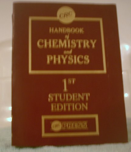 Handbook of Chemistry & Physics, Student Edition 0849307406 Book Cover