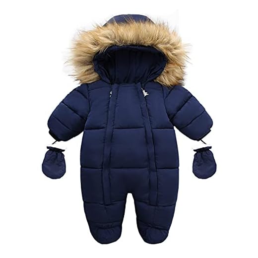 Tumaron 1T Baby Boy Winter Coat Clothes Toddler Snowsuit For Girl Infant Jumpsuit Hooded