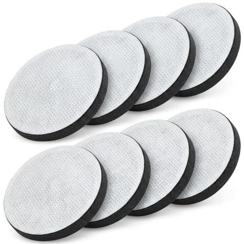 Filtres à Eau de Rechange Lot de 8 Compatible avec BRITA MicroDisc, Filtres Charbon Actif pour Bouteilles et Carafes Filtrantes, Réduction du Chlore, Microparticules et Impuretés, Format Disque