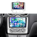 Inefala 4+64G Radio for Ford Focus Exi MT 2 3 Mk2/Mk3 2004-2011 CarPlay Stereo Android 15 IPS 9" Touchscreen Android Auto Backup Camera Bluetooth 5.0 GPS EQ 13UI
