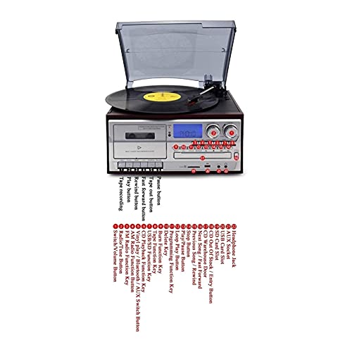 Tourne-disques Rétro, Tourne-Disque Tourne-Disque Tourne-Disque Support CD Radio FM U Disque Carte SD pour disques… - Les Beatles, Paul McCartney, John Lennon, RIngo Starr, George Harrison Tourne-disques Rétro, Tourne-Disque Tourne-Disque Tourne-Disque Support CD Radio FM U Disque Carte SD pour disques… – Image 4