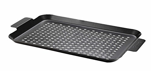 tepro Grillzubehör Grillplatte M, antihaftbeschichtet, Boden ist gelocht