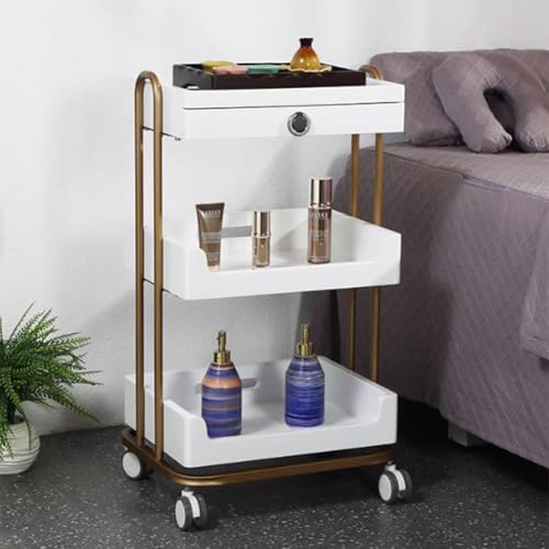 Carrito auxiliar con ruedas ideal para tu rincón de belleza y estudio 3