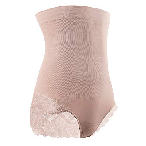 DREAM SLIM High-Waist Seamless Body Shaper Briefs Butt Lifter Tummy Control Panty - Shapewear for Women (Nude, Med/Large, m)