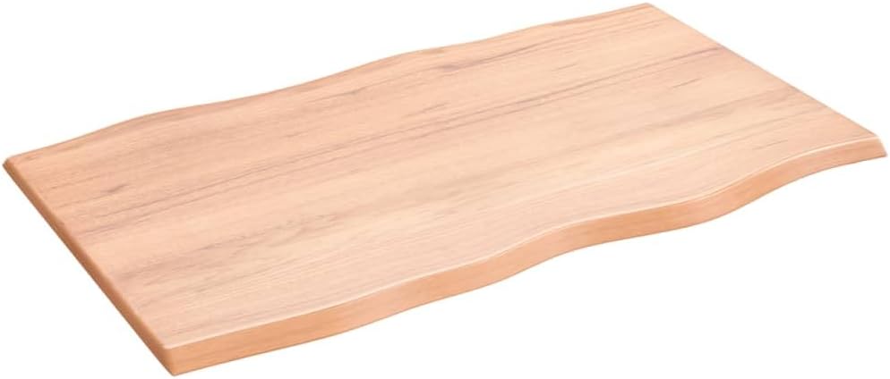 Table Top Light Brown Solid Oak Wood 39.4 x 23.6 x 0.8 in Kitchen Furniture Table Parts Tops
