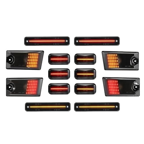 Luces LED Hummer H2 2003-2009 kit de luces de giro indicadoras y posicion lateral para techo 14 LED