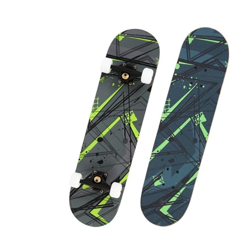 Skateboards Skateboards, patinetas estándar para Adultos u Adolescentes, Tablero de Skate Cruiser de Arce, Incluyendo Camiones, Ruedas de PU, patrón Trasero para niños y Principiantes.