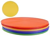 Jubilofex Soccer Trainingsscheibe - Agility Cone Set, Sports Marker Discs | Durable Training Kones Speed and Koordination Drills, flache Feldmarker für Praxis Spiele, Disc Set mit Outdoor-Einsatz