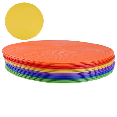 Jubilofex Soccer Trainingsscheibe - Agility Cone Set, Sports Marker Discs | Durable Training Kones Speed and Koordination Drills, flache Feldmarker für Praxis Spiele, Disc Set mit Outdoor-Einsatz