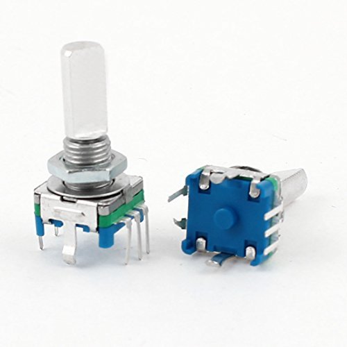 2Pcs 6mm Dia D Shaft Digital Push Button Rotary Encoder Switch Amazon