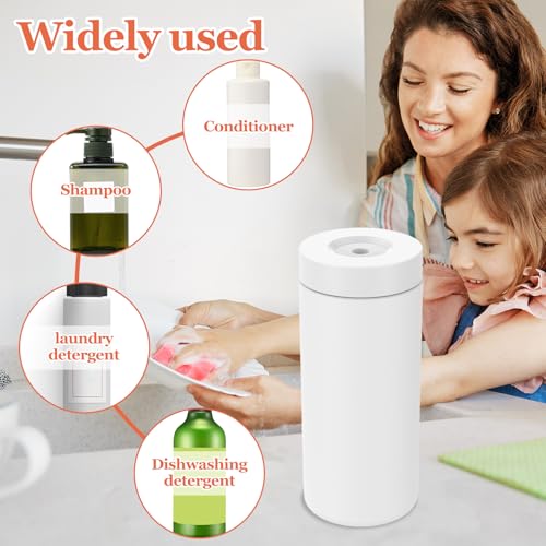 Image of Dish Soap Squeeze Bottle, Refillable Soap Dispenser, Easy to Fill to Use, 240ml Dishwashing Liquid Dispenser Portable Hand Soap Bottle for Kitchen Sink, 2.4 x 5.5 in (White)
