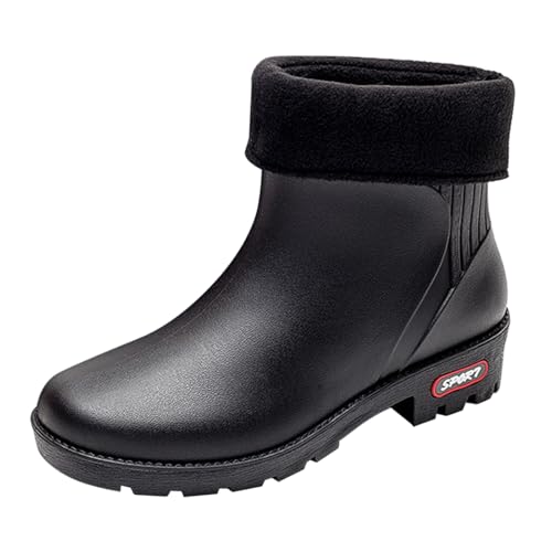 Dasfsagh Botas De Agua Mujer Lluvia Baratas Botas De Lluvia Medianas para Exteriores Resistentes al Viento Zapatos de Trabajo de Cocina Botas de Agua Mujer Trabajo