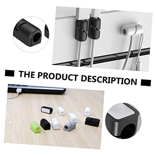 Gatuida 20pcs Clips adhesivos para organización de cables para fácil instalación miniatura 3