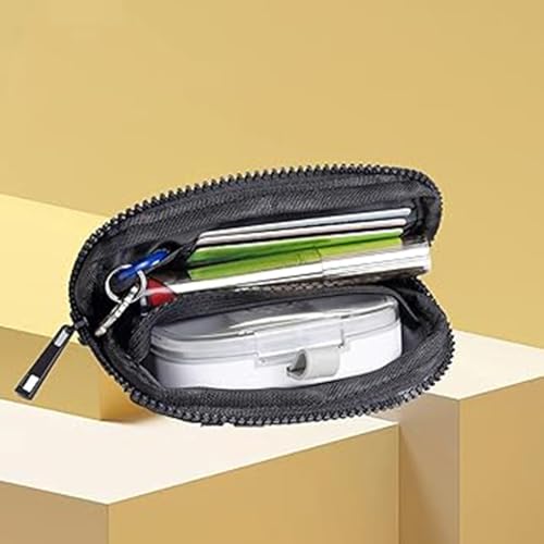 Commonlyto Wallet,Wristlet Waterproof Nylon Wallets for Women,Zip Card Case with ID Window (B+2PCS)4