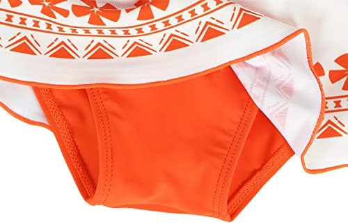 WonderBabe Moana Swimming Costume for Girls Two Piece Swimsuit Kids Ruffle Tankini Top with Skirt Swimwear Set Beach Wear