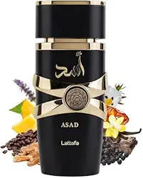 Perfume Arábe Asad de Lattafa 100ml Original, Fragrância Oriental Premium, Eau de Parfum