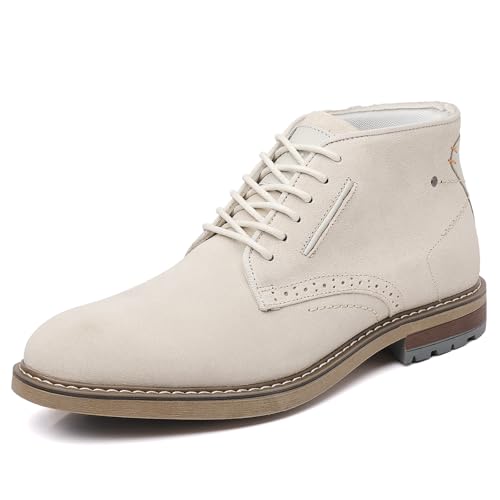 Arkbird Mens Chukka Boots Suede Leather Classic Fashion Casual Ankle Lace-up Dress Boots for Men
