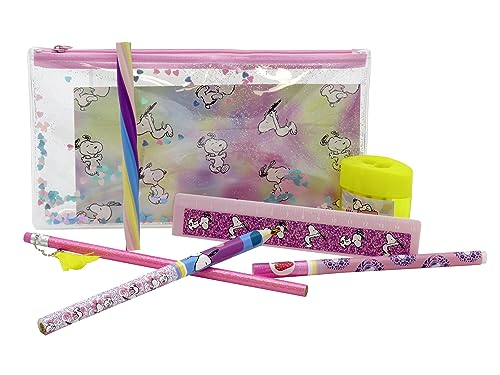 CYPBRANDS Unisex Kid's Snoopy Pencil Case Set including Stationery Accessories, Multicoloured, One Size - Image 2