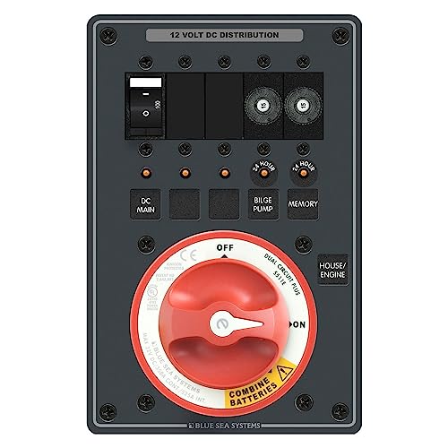 Blue Sea Systems 8690 e-Series Dual Battery Management Panel