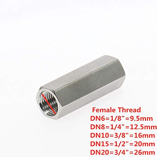Clapet anti-retour 1/4 pouce femelle en acier inoxydable 304 taraudé BSP