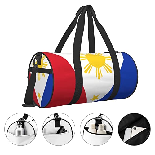 Sports Duffel Bag Philippine-Flag-Proud Foldable Travel Tote Bag Weekender Sleepover Carry On Bag3