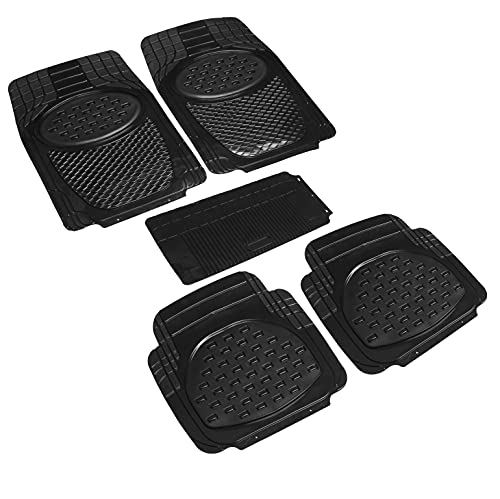 Image of Auto Hub Anty-Skid Rubber Car Floor Mats for Maruti Suzuki Swift New (Model : 2018-Till Date),Automotive Floor Mats - Black-Set of 5