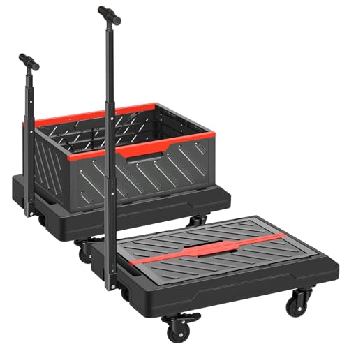 Carrito multifuncional con 4 ruedas silenciosas y ajuste inteligente 3