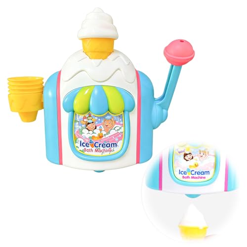 Ice Cream Bath Toys Bath Ice Cream Foam Maker Baths Bubble Ic Creamm Machine Creams Themed Baths Toys Sensory Play Ices Creams Bathing Toy Bathtub Shower Play Water Toy Bathroom Shower Room (B)