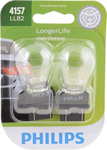 Image of Philips 4157 LongerLife Miniature Bulb, 2 Pack