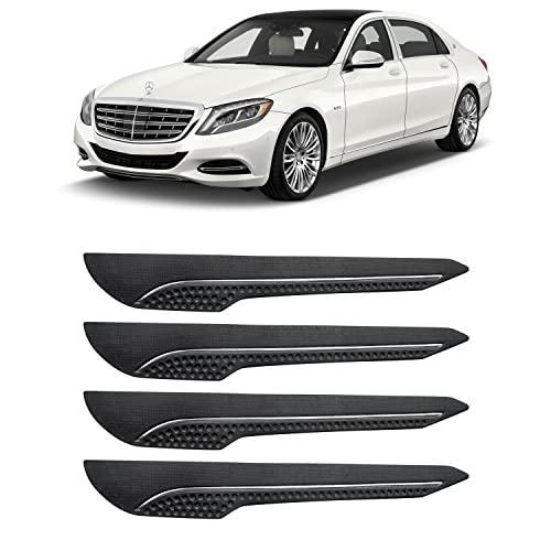 Image of AOSIS-Car Bumper Protector /Bumper Guard for MercedesBenz S500 with Single Chrome Stripe (4-Pcs)