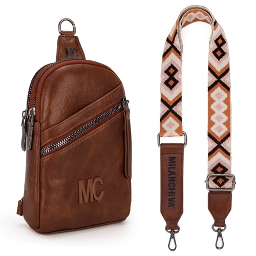 Image of Milan Chiva Small Crossbody Bags for Women Chic Mini Sling Bag Purse and Waist Packs for Girls