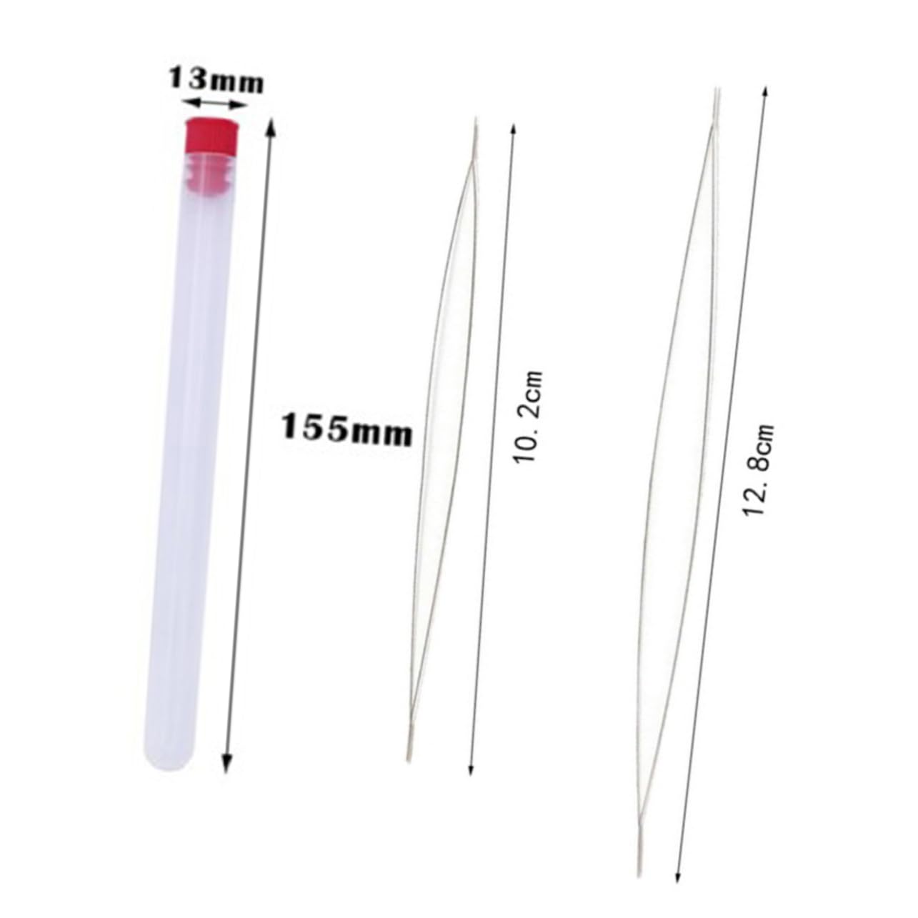 HOODANCOS DIY Jewelry Making Kit 10pcs Beading Needles Threader Storage for Craft Lovers Artists