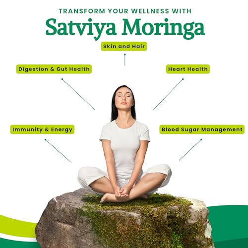 Image of Moringa Powder Organic India - 350g, Pure Natural Moringa Leaves powder, Ayurvedic Superfood for Naturally Boost Energy Levels, Immunity, Boost Energy Level & Digestion