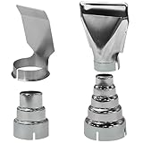 4Pcs Heat Gun Nozzles Kit, Heat Gun Accessories, Stainless Steel Reflector Nozzle, Hot Air Gun Soldering Station Nozzle Tool