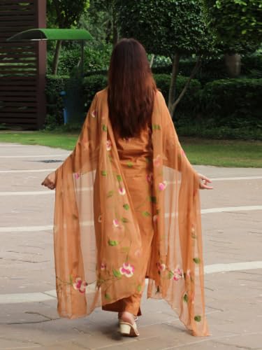 Image of ANNI Designer Viscose Printed Kurta for Women | Kurti Set Woman | Kurta with Pant & Dupatta | Straight Ethnic Suit | Indian Outfit Ladies Dress Stylish Traditional Clothing Office Party Fashion Look