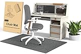 5KG Bodenschutzmatte Bürostuhl Unterlage Teppich Jacquard-Gewebte-90X120cm Unterlage Schreibtischstuhl für Teppich und Hartböden PVC-Kern